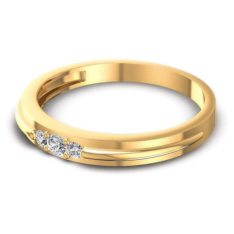 Chic Round Diamonds 0.10CT Diamonds Wedding Band