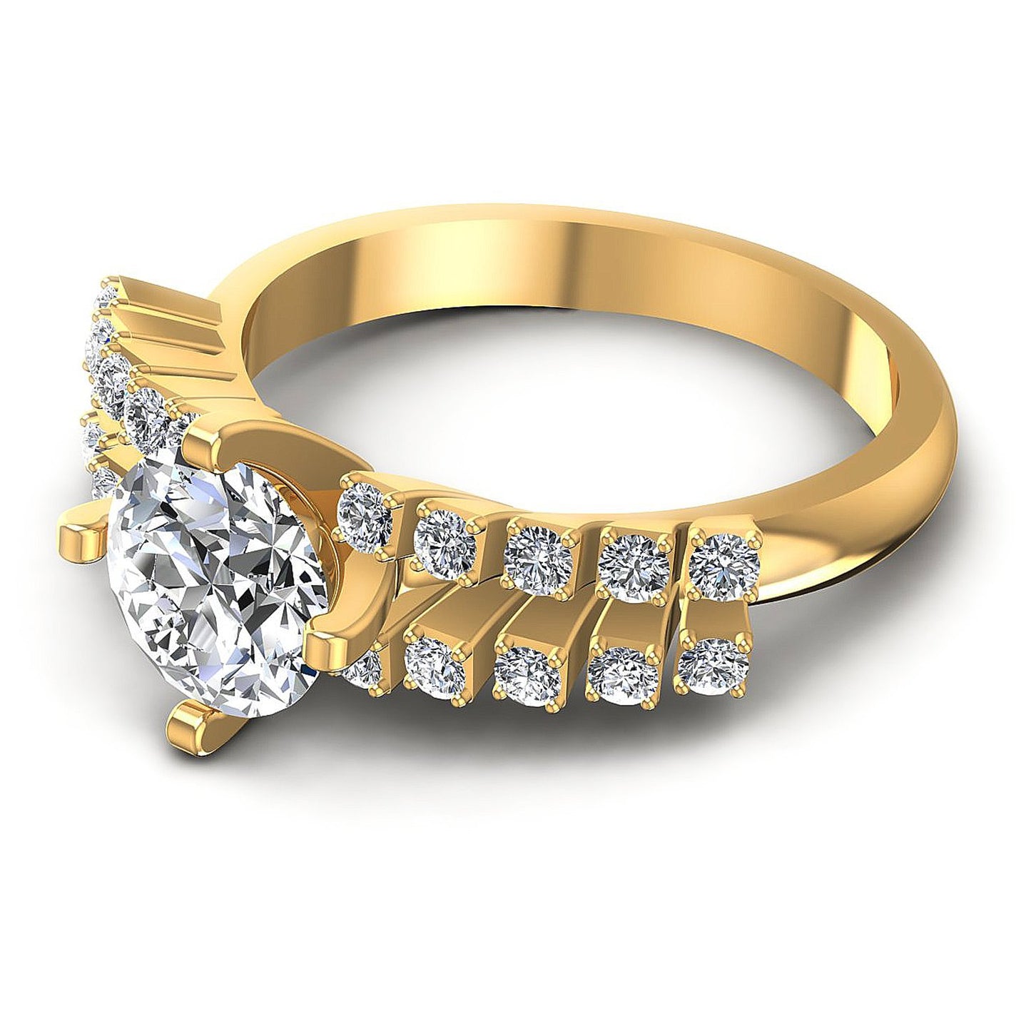0.70CT Round  Cut Diamonds Engagement Rings