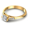 Round Diamonds 0.50CT Engagement Ring in 14KT Rose Gold