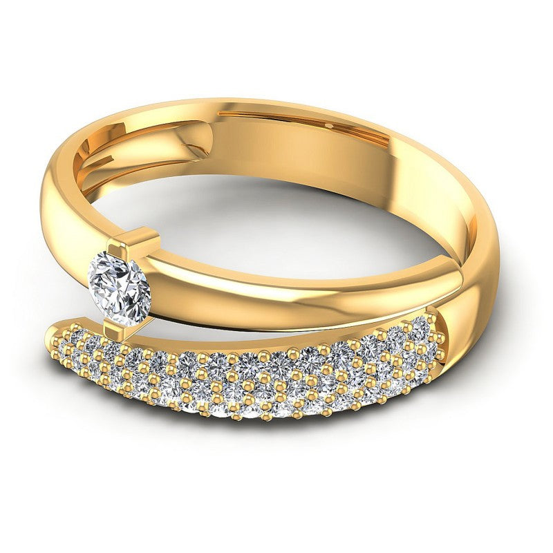 Round Diamonds 0.80CT Engagement Ring in 14KT Rose Gold