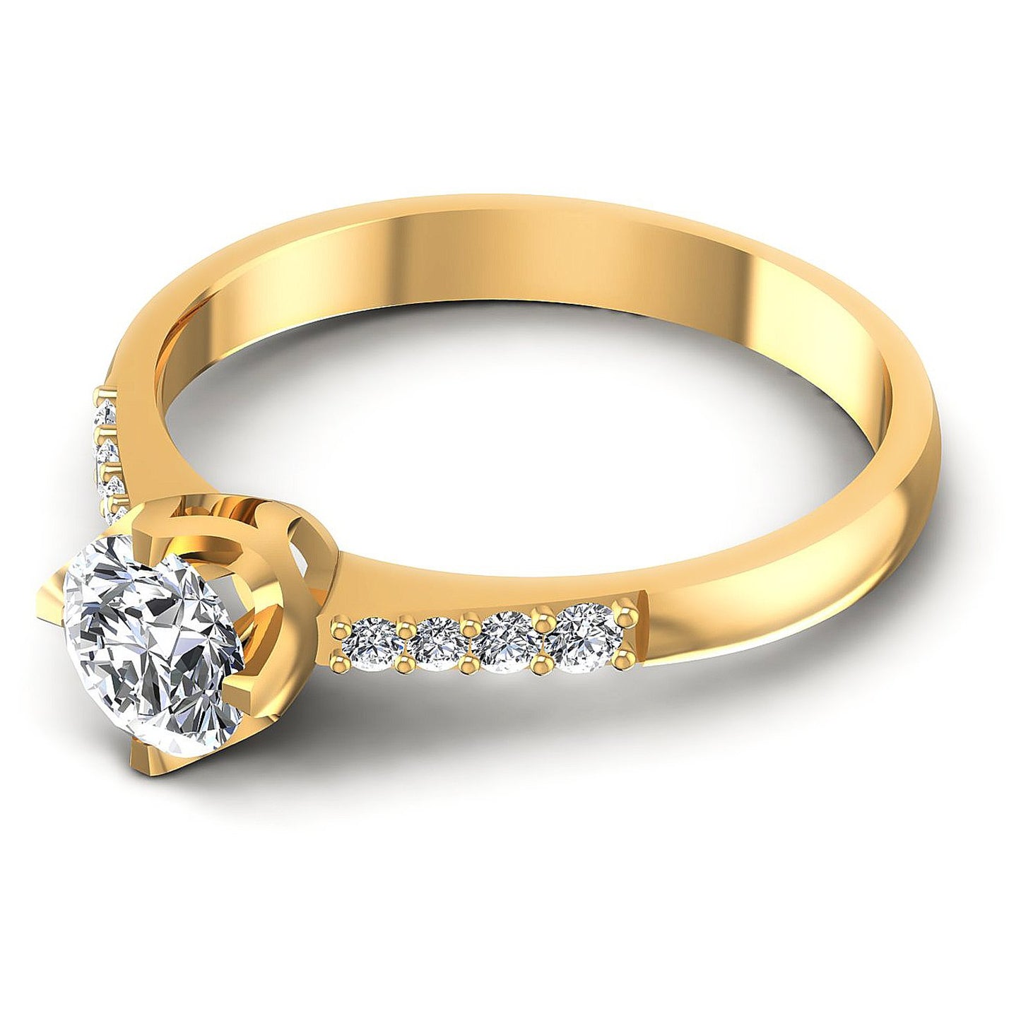 0.50CT Round  Cut Diamonds Engagement Rings