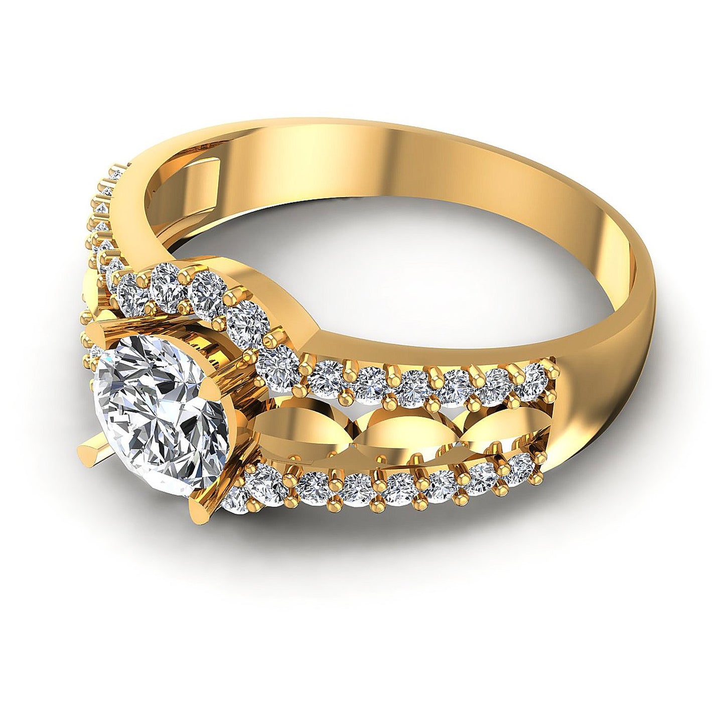 0.80CT Round  Cut Diamonds Engagement Rings