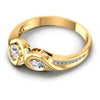 Round Diamonds 0.95CT Fashion Ring in 14KT Rose Gold