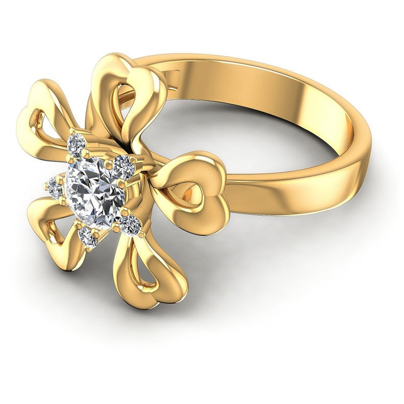 Round Diamonds 0.50CT Fashion Ring in 14KT Rose Gold
