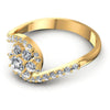Round Diamonds 0.75CT Fashion Ring in 14KT Rose Gold