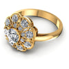 Round Diamonds 1.30CT Fashion Ring in 14KT Rose Gold