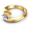 Oval Diamonds 0.35CT Solitaire Ring in 14KT Rose Gold