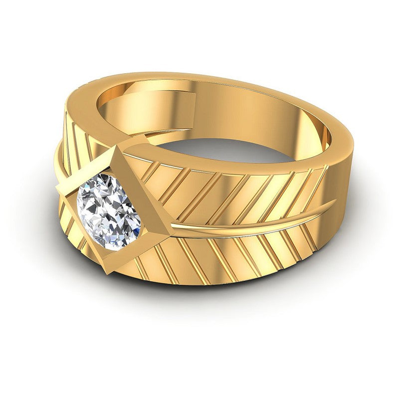 Round Diamonds 0.35CT Solitaire Ring in 14KT Rose Gold