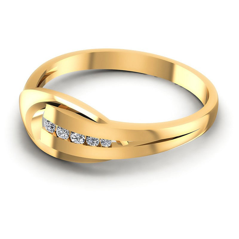 Exquisite Round Diamonds 0.15CT Diamonds Wedding Band