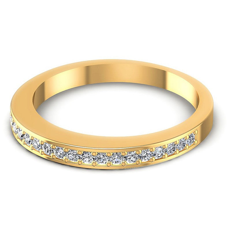Round Diamonds 0.30CT Diamonds Wedding Band in 14KT Rose Gold