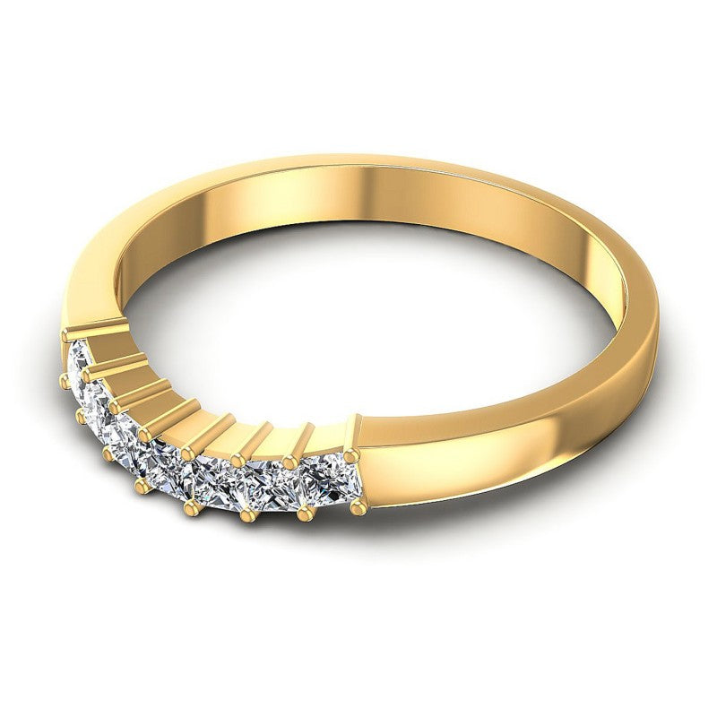 Princess Diamonds 0.40CT Diamonds Wedding Band in 14KT Rose Gold