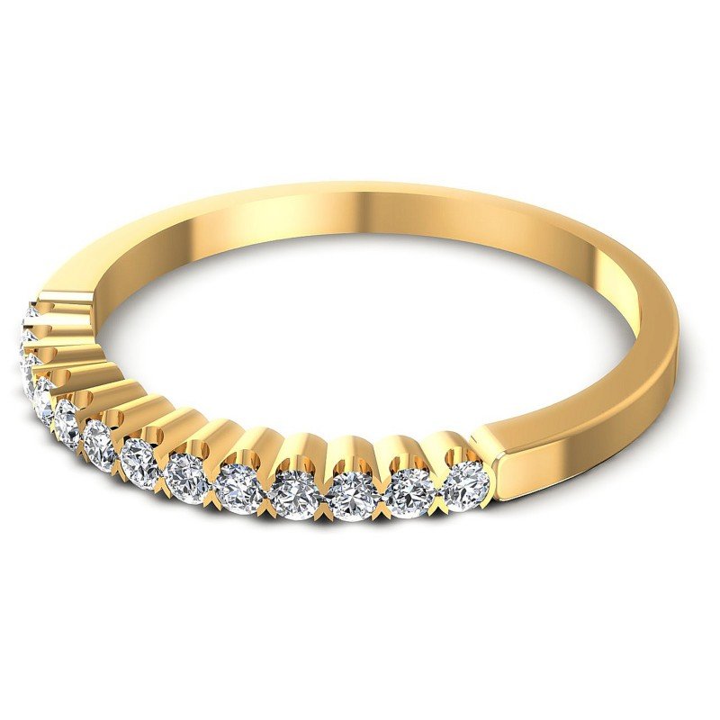 Brilliant Round Diamonds 0.25CT Diamonds Wedding Band