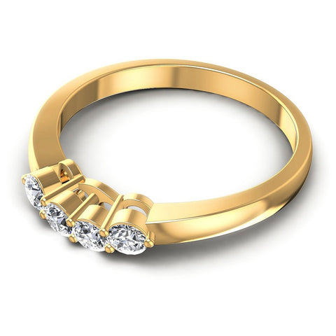 Round Diamonds 0.35CT Diamonds Wedding Band in 14KT Rose Gold