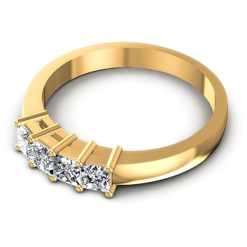 Princess Diamonds 0.80CT Diamonds Wedding Band in 14KT Rose Gold