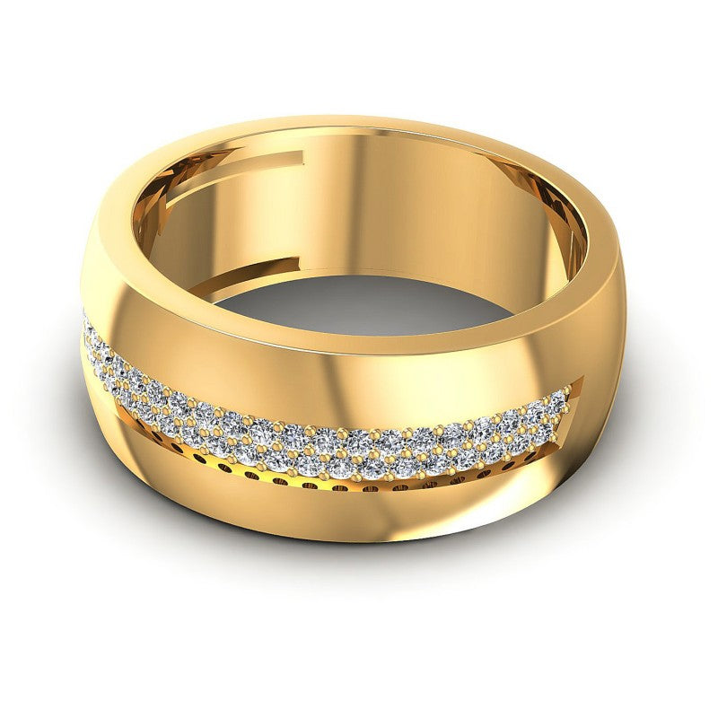 Round Diamonds 0.45CT Diamonds Wedding Band in 14KT Rose Gold