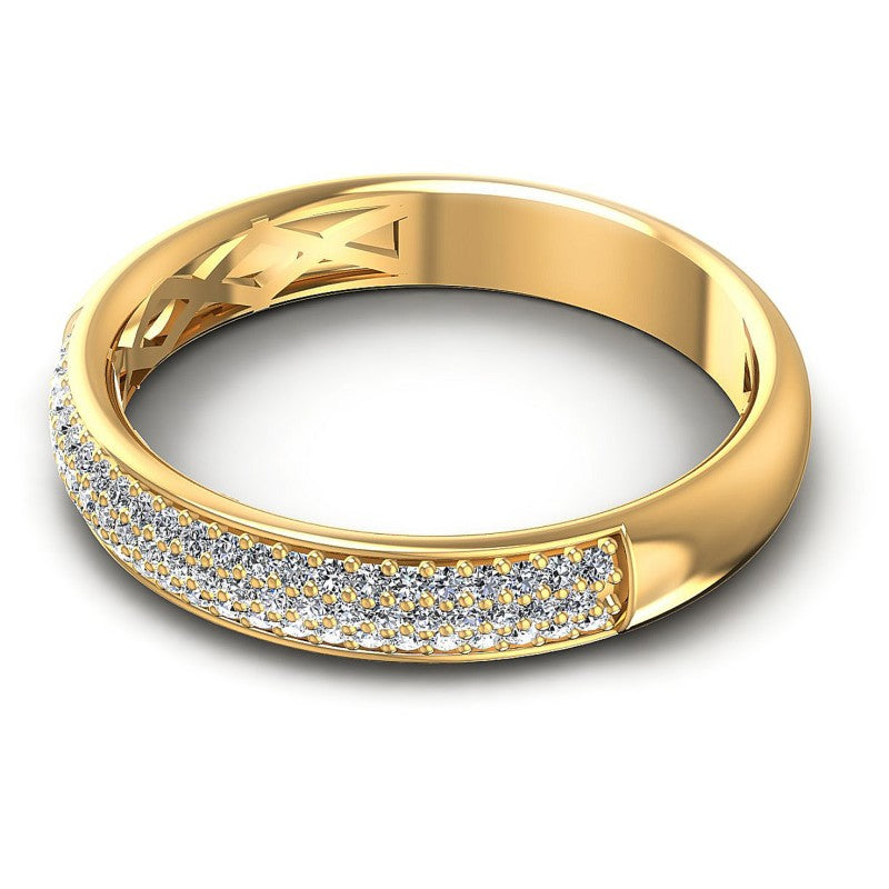 Round Diamonds 0.35CT Diamonds Wedding Band in 14KT Rose Gold