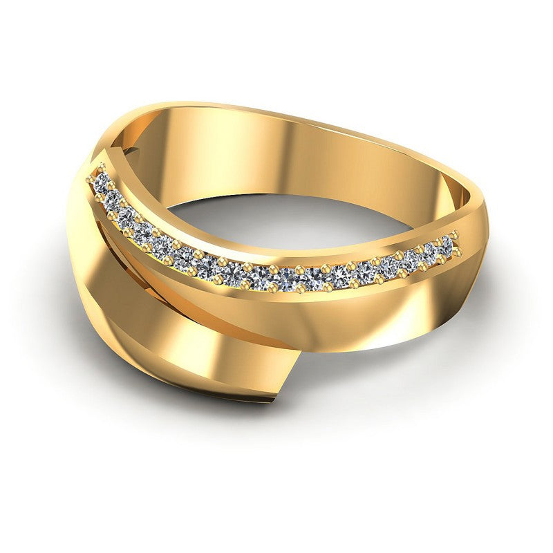 Elegant Round Diamonds 0.15CT Diamonds Wedding Band