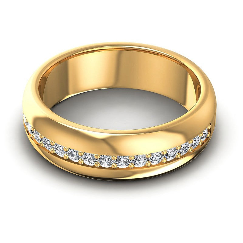 Round Diamonds 0.40CT Diamonds Wedding Band in 14KT Rose Gold