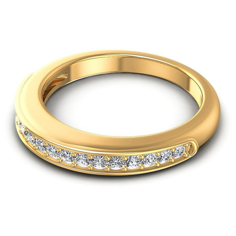 Round Diamonds 0.35CT Diamonds Wedding Band in 14KT Rose Gold