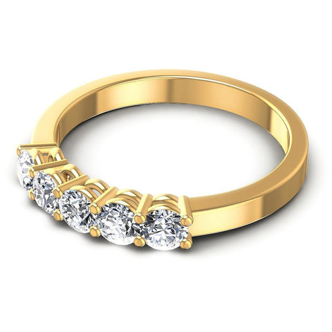 Round Diamonds 0.70CT Diamonds Wedding Band in 14KT Rose Gold
