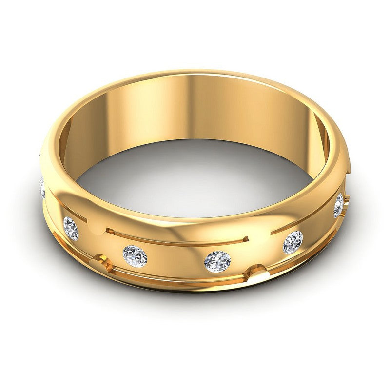 Exquisite Round Diamonds 0.40CT Diamonds Wedding Band