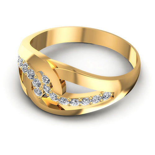 Round Diamonds 0.35CT Diamonds Wedding Band in 14KT Rose Gold