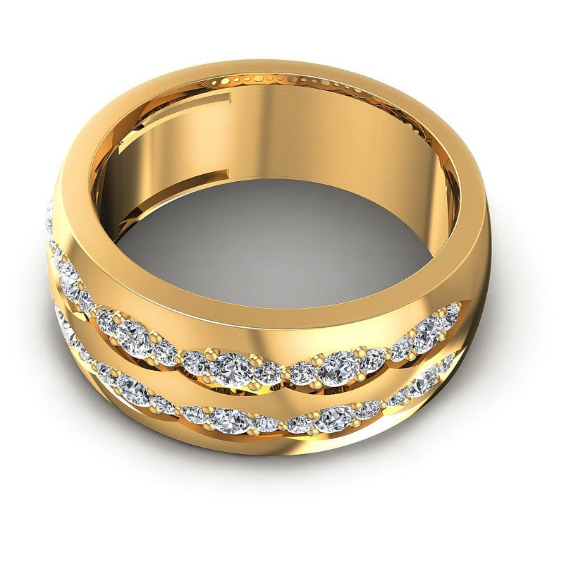 Timeless Round Diamonds 0.90CT Diamonds Wedding Band