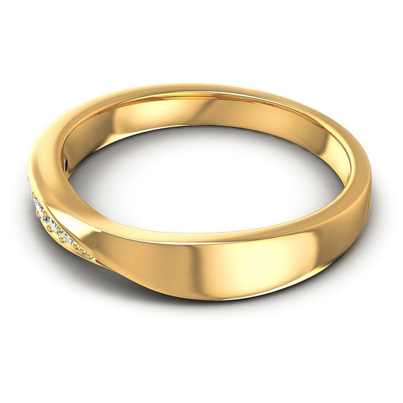 Embellished Round Diamonds 0.20CT Diamonds Wedding Band