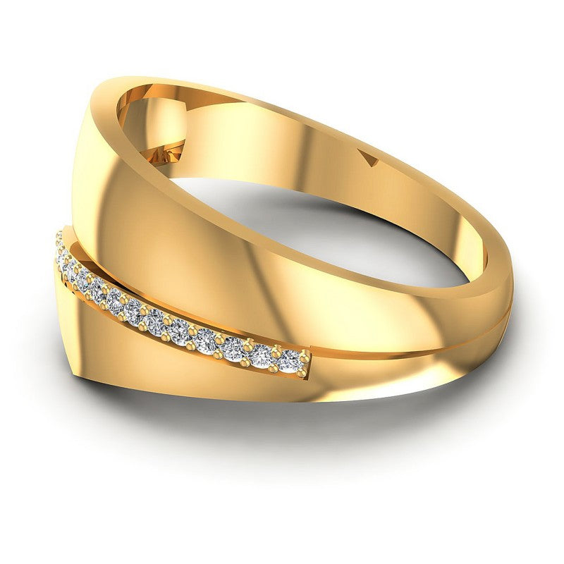 Round Diamonds 0.15CT Diamonds Wedding Band in 14KT Rose Gold