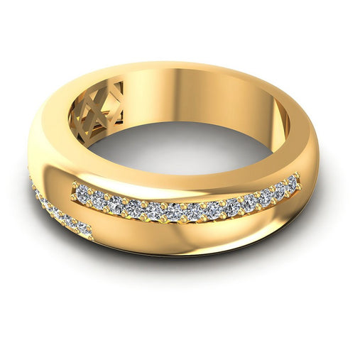 Round Diamonds 0.35CT Diamonds Wedding Band in 14KT Rose Gold