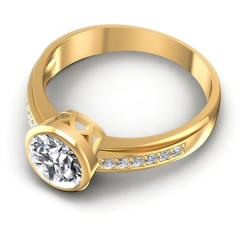 Round Diamonds 0.50CT Engagement Ring in 14KT Rose Gold