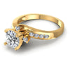 Round Diamonds 0.70CT Engagement Ring in 14KT Rose Gold