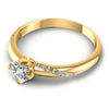 Round Diamonds 0.45CT Engagement Ring in 14KT Rose Gold
