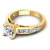Princess and Round Diamonds 1.20CT Engagement Ring in 14KT Rose Gold