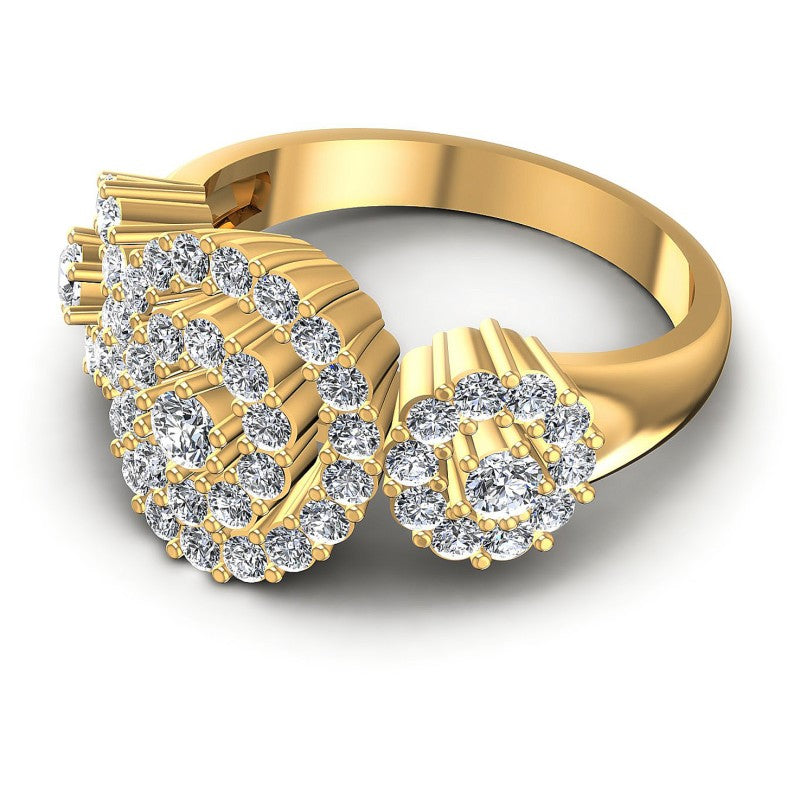 Round Diamonds 1.00CT Halo Ring in 14KT Rose Gold