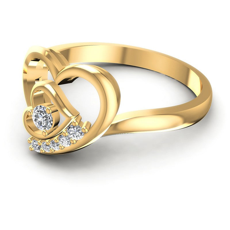 Round Diamonds 0.25CT Fashion Ring in 14KT Rose Gold