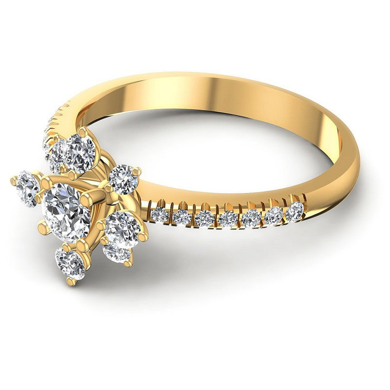 Round Diamonds 0.75CT Fashion Ring in 14KT Rose Gold