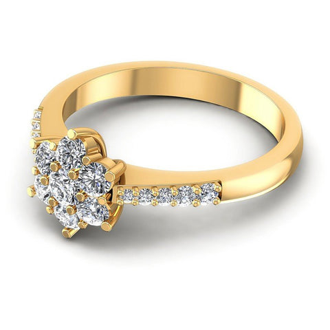 Round Diamonds 0.70CT Fashion Ring in 14KT Rose Gold