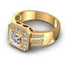 Round Diamonds 0.80CT Halo Ring in 14KT Rose Gold