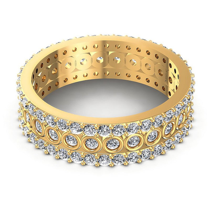 Elegant Round Diamonds 1.35CT Eternity Ring