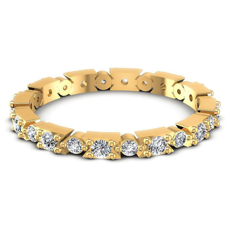 Elegant Round Diamonds 0.45CT Eternity Ring