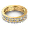 Magnificent Princess and Round Diamonds 1.35CT Eternity Ring