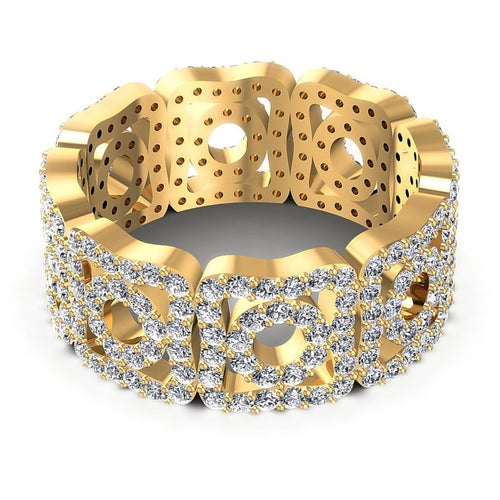 Round Diamonds 1.65CT Eternity Ring in 14KT Rose Gold