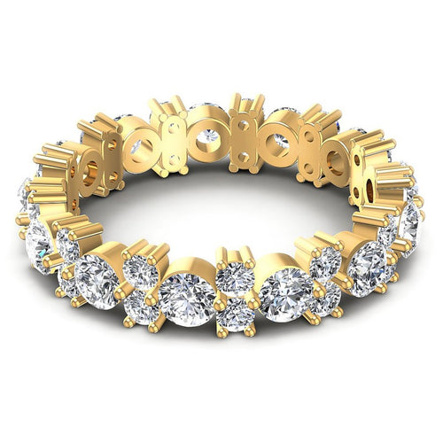 Round Diamonds 3.00CT Eternity Ring in 14KT Rose Gold
