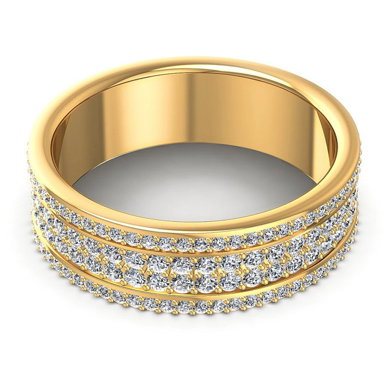 Round Diamonds 2.10CT Eternity Ring in 14KT Rose Gold
