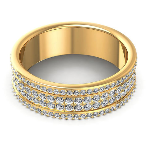 Precious Round Diamonds 2.10CT Eternity Ring