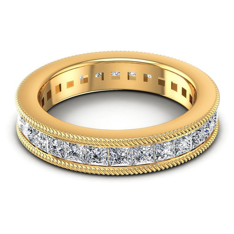 Exquisite Princess Diamonds 2.75CT Eternity Ring
