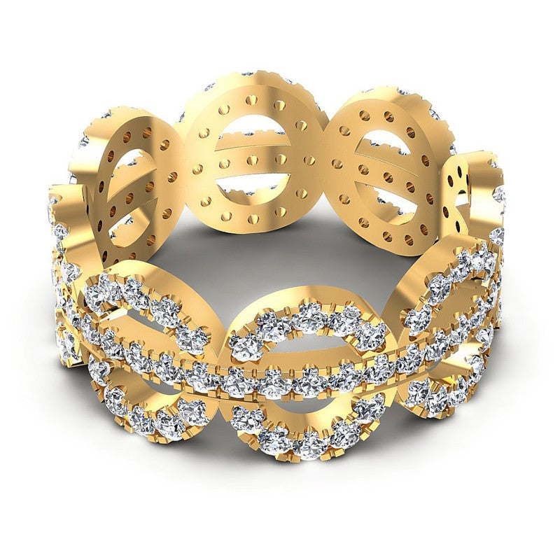 Round Diamonds 1.55CT Eternity Ring in 14KT Rose Gold