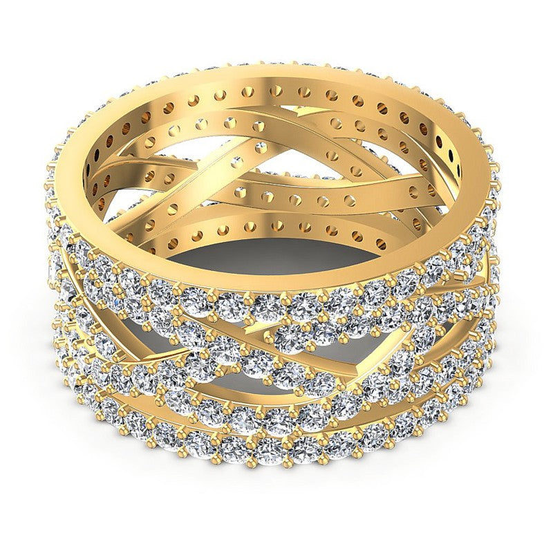 Timeless Round Diamonds 2.40CT Eternity Ring