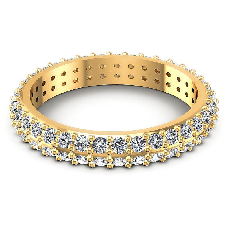 Chic Round Diamonds 0.90CT Eternity Ring
